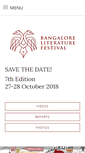 Mobile Screenshot of bangaloreliteraturefestival.org